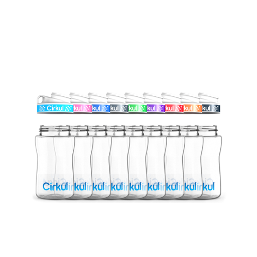 12oz. Plastic Bottle & Comfort Grip Lid