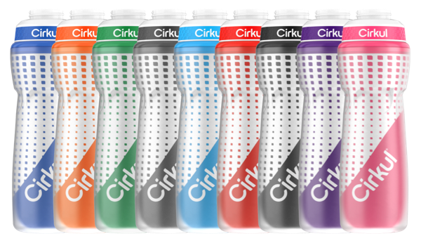 22oz. Insulated Squeeze Plastic Bottle & Sport Lid