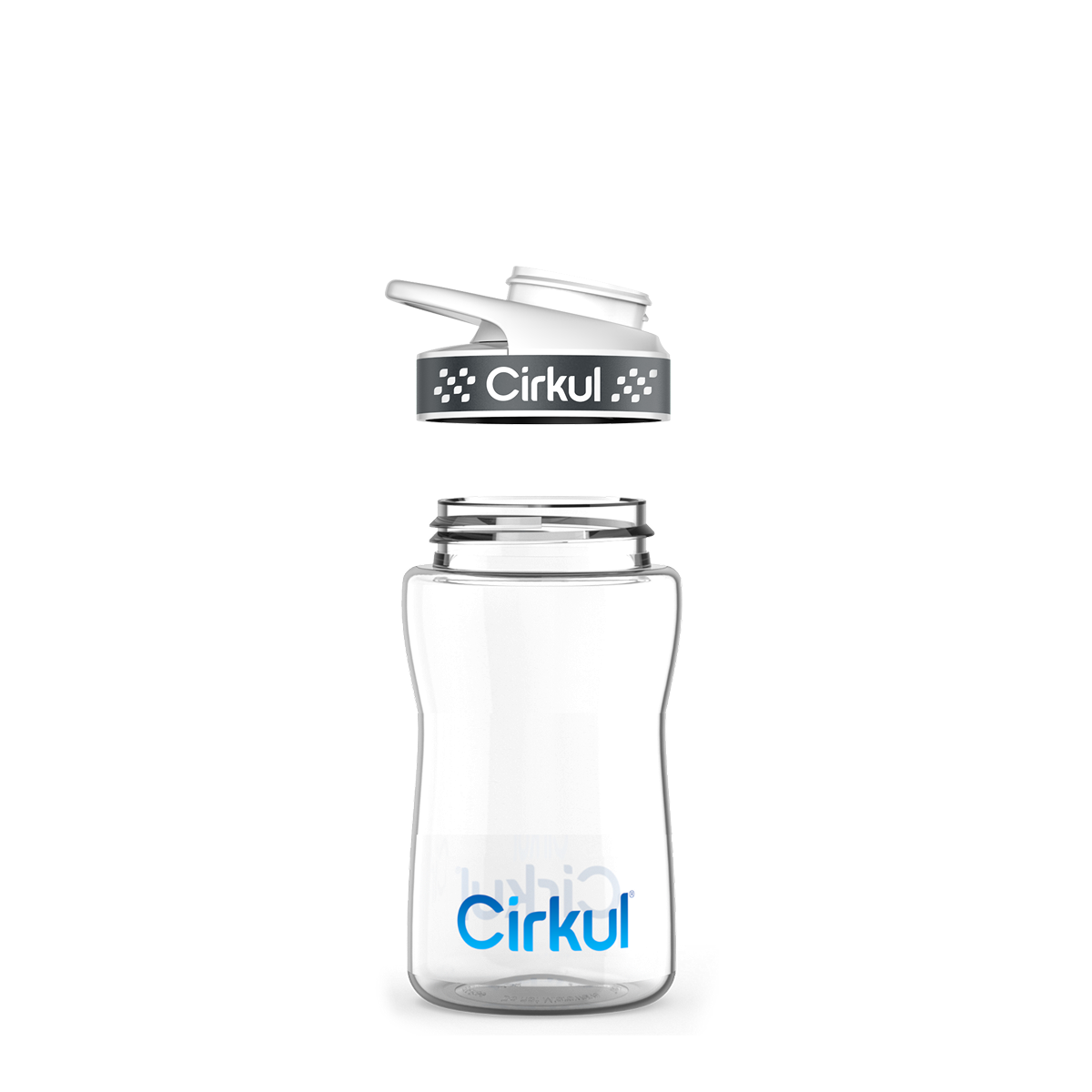 12oz. Plastic Bottle & Comfort Grip Lid