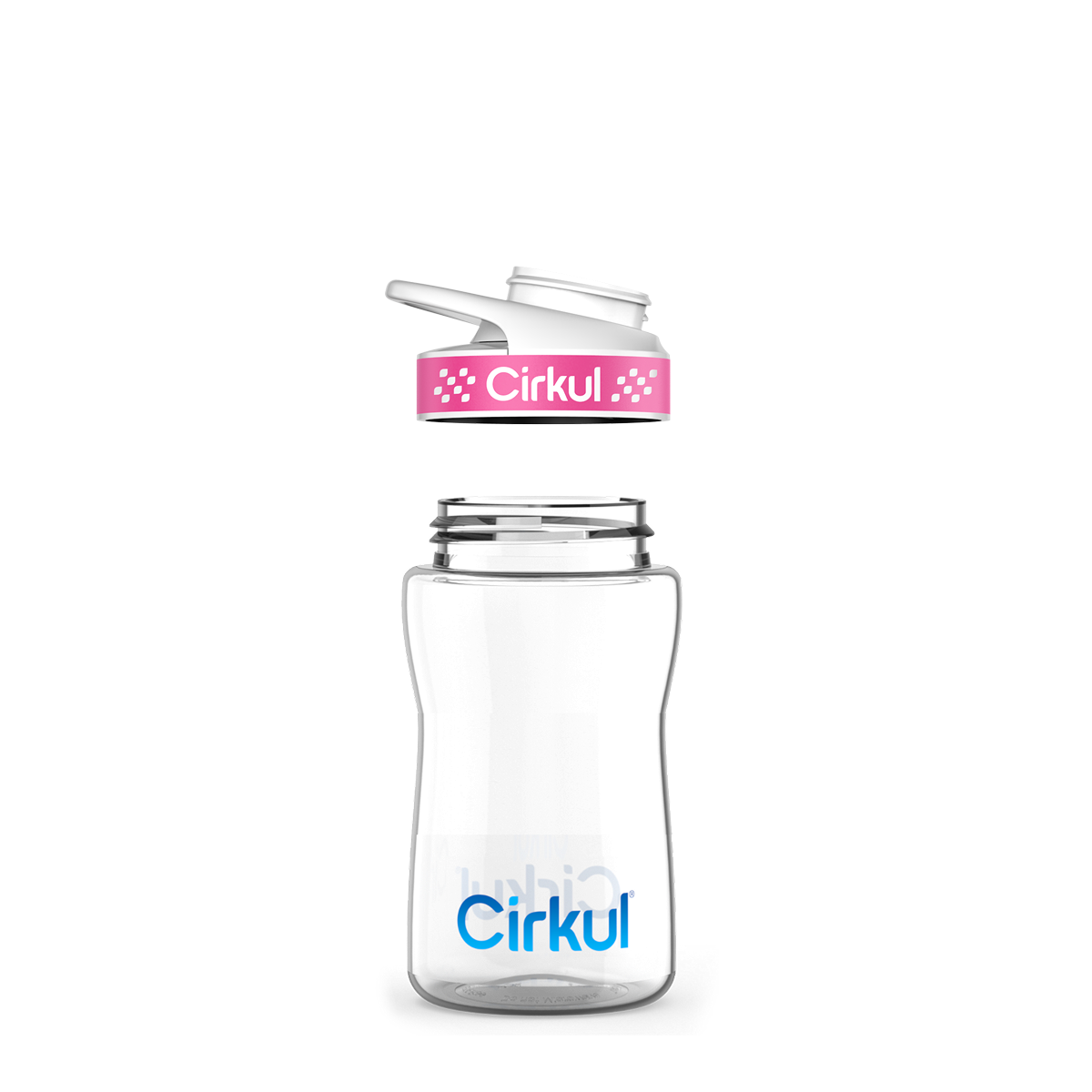 12oz. Plastic Bottle & Comfort Grip Lid