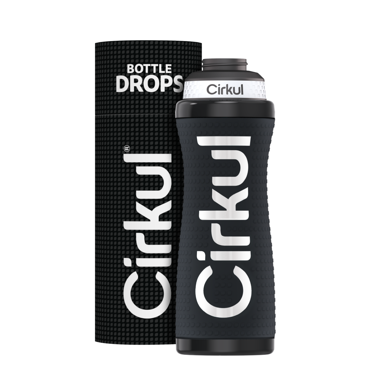 Limited Edition: 22oz. Black Grip Stainless Steel Bottle & Sport Lid